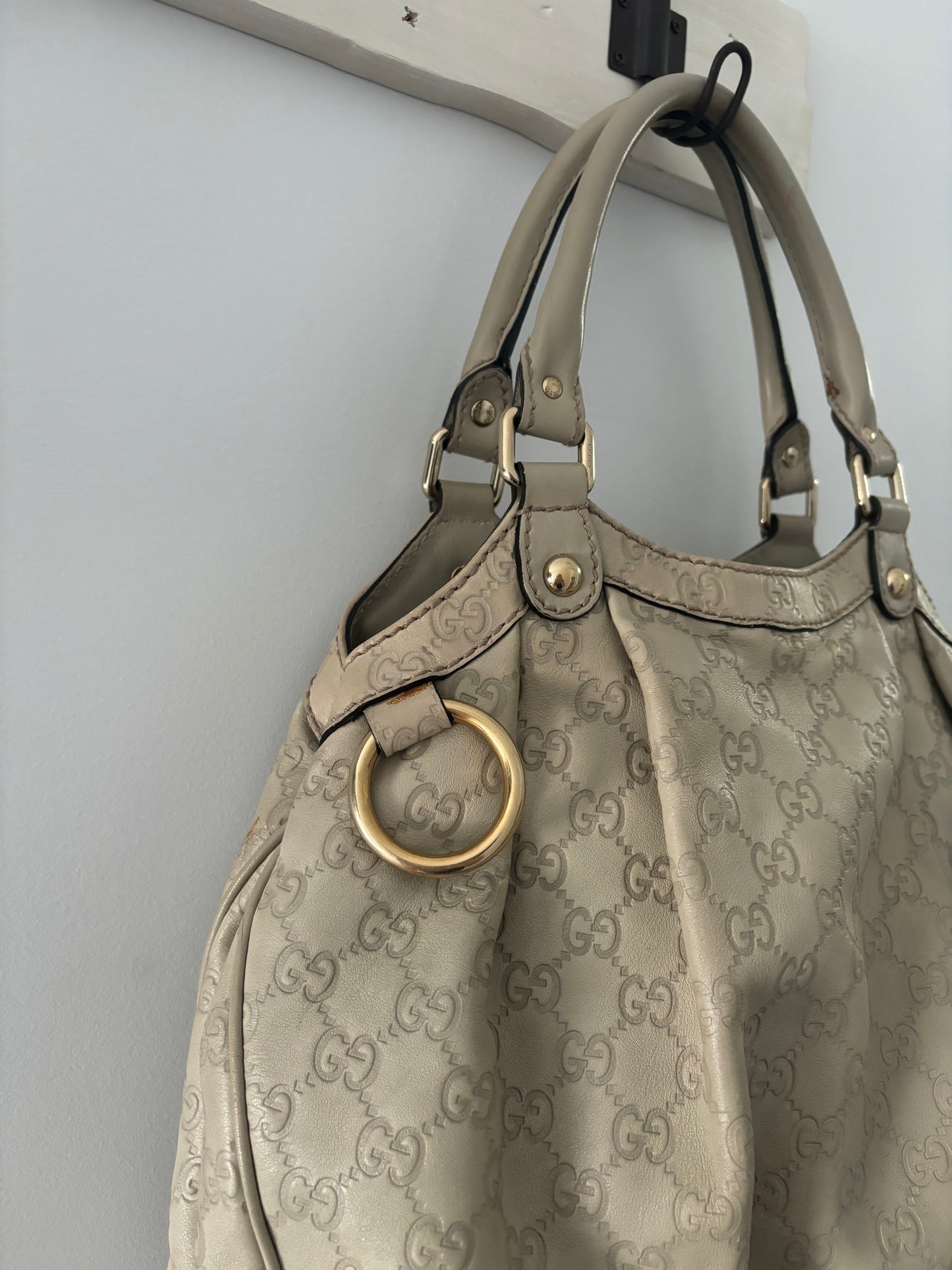 GUCCI Guccissima Sukey Shoulder Tote